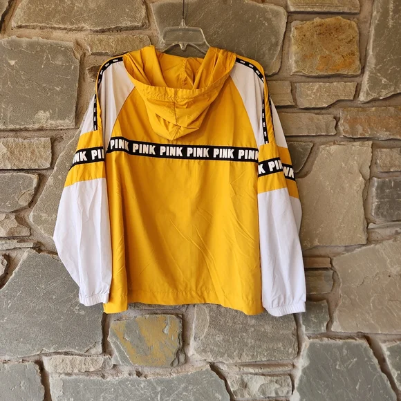PINK Victoria's Secret Yellow Hooded Jacket - Picture 5 of 8